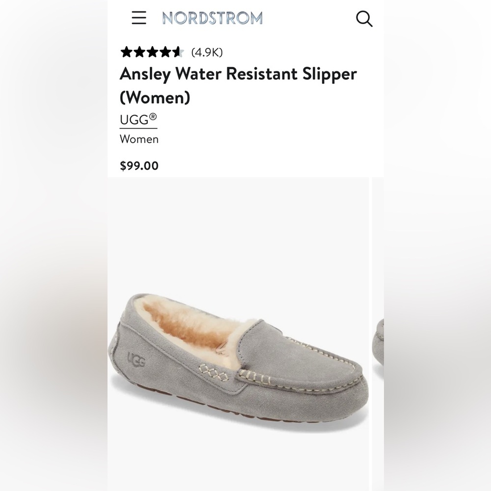 Ugg Ansley Slipper in Gray